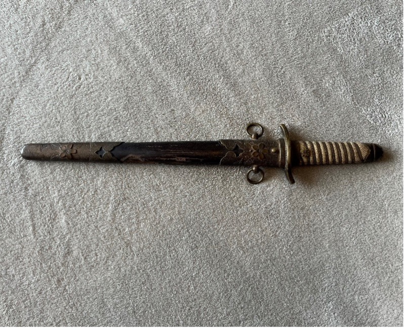 Dagger received by Clinchard's great grandfather, Calvin Thornton Durgin, from a Japanese Vice Admiral