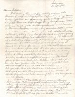 Letter from Clarence Williams to Gretchen Williams, April 21, 1945