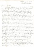 Letter from Clarence Williams to Gretchen Williams, October 3, 1945