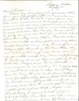 Letter from Clarence Williams to Gretchen Williams, July 21, 1945