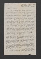 Letter from Annelise Falkenstein to Käte Speier