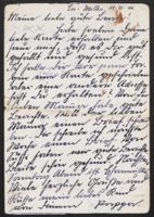 Postcard from Moritz Stern to Beate Stern, December 11, 1941