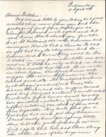 Letter from Clarence Williams to Gretchen Williams, April 4, 1945
