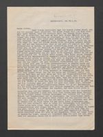 Letter from Trude Gross to Alfred and Käte Speier, January 26, 1939