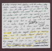 Irving Shapiro Writings (Numbered, black pen)