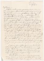Letter from Clarence Williams to Gretchen Williams, April 22, 1945