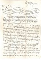 Letter from Clarence Williams to Gretchen Williams, January 15, 1945