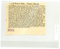 Letter from Curt Schönwald to Henry Wald, undated