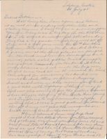 Letter from Clarence Williams to Gretchen Williams, July 14, 1945
