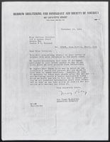 Letter from Isaac L. Asofsky to Bertha Gottlieb, November 23, 1943