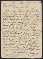 Postcard from Moritz Stern to Beate Stern (Bea Karp), December 5, 1941