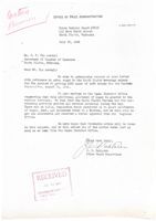 Letter from J. C. Schlater Regarding Extra Sugar for North Platte Canteen Event