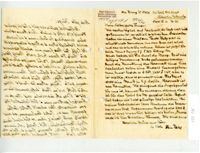 Letter from Curt and Regina Schönwald to Henry Wald, September 15, 1941