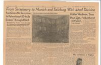 From Strasbourg to Munich and Salzburg With 42nd Division