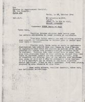 Letter from OSE Paris to Suzanne Bardon, February 23, 1945