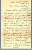 Letter from Francis Silbernagel to Frieda Rhein and family, August 10, 1944