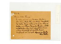 Postcard from Curt Schönwald to Henry Wald, August 25, 1939