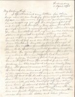 Letter from Clarence Williams to Gretchen Williams, April 11, 1945