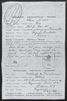 Message from Rosa Stern to Bertha Gottlieb, May 13, 1942