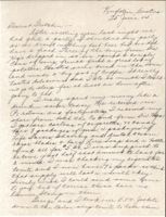 Letter from Clarence Williams to Gretchen Williams, June 25, 1945