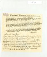 Letter from Curt and Regina Schönwald to Henry Wald, April 29, 1941
