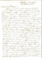 Letter from Clarence Williams to Gretchen Williams, October 9, 1945