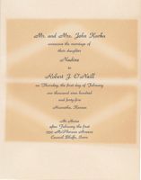 Nadine Kavka and Robert J. O'Neill Wedding Invitation