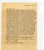 Letter from Curt and Regina Schönwald to Henry Wald, April 5, 1939