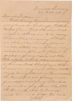 Letter from Clarence Williams to Gretchen Williams, October 20, 1945