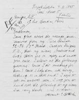 Letter from Siegfried Gottlieb to OSE Paris, March 4, 1945