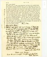 Letter from Curt and Regina Schönwald to Henry Wald, November 14, 1939