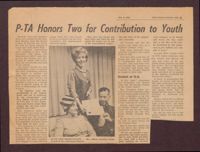 P-TA Honors Two for Contribution to Youth, February 8, 1968
