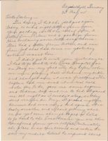 Letter from Clarence Williams to Gretchen Williams, May 23, 1945