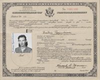 Bea Karp's Certificate of Naturalization