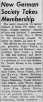 Hanna Rosenberg joins Delta Phi Alpha, National German honorary