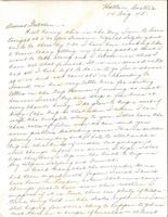 Letter from Clarence Williams to Gretchen Williams, August 14, 1945