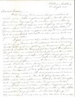 Letter from Clarence Williams to Gretchen Williams, September 27, 1945