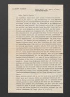 Letter from Albert Kober to Speier Family, April 11, 1939