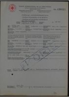 Kitty Williams's Certificate of Incarceration and Residence