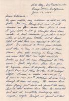 Letter from Max Hannah to Clarence Williams, June 13, 1944