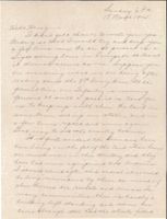 Letter from Clarence Williams to Gretchen Williams, March 18, 1945