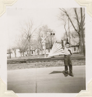 Alex Grossman, ready to fly his kite