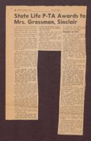 State Life P-TA Awards to Mrs. Grossman, Sinclair, February 8, 1968