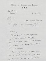 Letter from Suzanne Bardon to Madame Mazour, March 27, 1945
