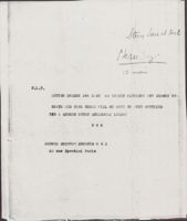 Message Regarding Beate Stern (Bea Karp) and Susie Stern's Travels, May 23, 1945