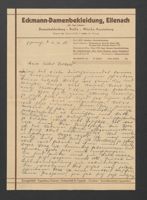 Letter from Renate and Alwin Eckmann to Gerhard Eckmann, December 2, 1938