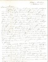 Letter from Clarence Williams to Gretchen Williams, October 1, 1945