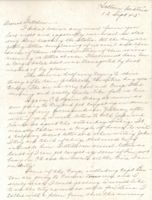 Letter from Clarence Williams to Gretchen Williams, September 12, 1945