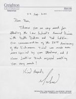 Letter from Michael J. Kelly to Bea Karp, September 29, 2011