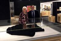 Hanna Rosenberg Gradwohl and John Rosenberg with Coat